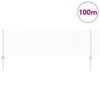 vidaXL Valla con Poste Plateado 0,6 x 100 m Acero