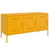 vidaXL Mueble de TV de acero amarillo mostaza 100,5x39x50,5 cm