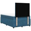 vidaXL Cama box spring con colch&oacute;n terciopelo azul oscuro 120x200 cm