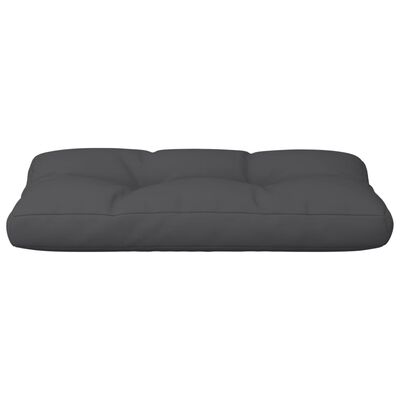 vidaXL Cojín para sofá de palets de tela negro 80x40x12 cm