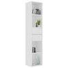 vidaXL Estanter&iacute;a librer&iacute;a madera contrachapada blanco 36x30x171 cm