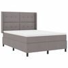 vidaXL Cama tipo Box Spring con colch&oacute;n Taup&eacute; 160 x 200 cm tela