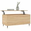 vidaXL Mesa de centro madera contrachapada roble Sonoma 90x44,5x45 cm