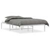 vidaXL Estructura de cama de metal blanca 120x190 cm