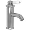 vidaXL Grifo para lavabo de baño plateado 130x180 mm
