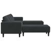 vidaXL Sof&aacute; de sala 3 pcs Negro