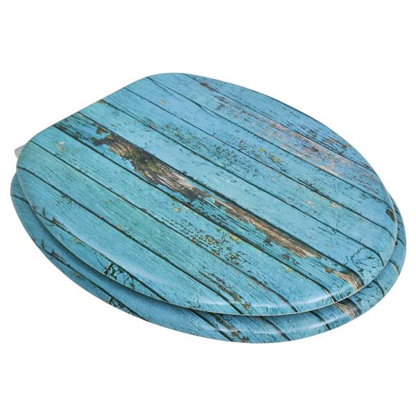 vidaXL Asientos inodoro tapas 2 uds MDF madera vieja