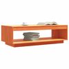 vidaXL Mesa de centro madera maciza de pino marrón cera 110x50x33,5 cm