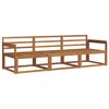 vidaXL Conjunto de sof&aacute;s de exterior 3 pcs Natural