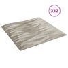 vidaXL Paneles de pared 12 pcs Bet&oacute;n Piedra 50 x 50 cm Espuma XPS