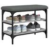 vidaXL Banco zapatero madera de ingenier&iacute;a gris Sonoma 62x32x47 cm