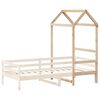 vidaXL Techo de cama infantil madera maciza pino 108x70x176,5 cm
