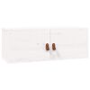 vidaXL Armario de pared de madera maciza de pino blanco 80x30x30 cm