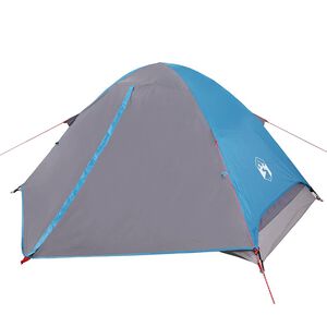vidaXL Tienda de campa&ntilde;a igl&uacute; para 2 personas impermeable azul