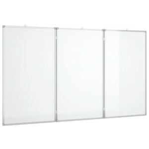 vidaXL Pizarra magn&eacute;tica plegable aluminio 120x80x1,7 cm