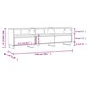 vidaXL Mueble para TV madera contrachapada gris Sonoma 150x30x44,5 cm