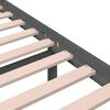 vidaXL Estructura de cama sin colch&oacute;n madera maciza gris 120x200 cm