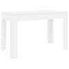 vidaXL Mesa de comedor de madera contrachapada blanco 120x60x76 cm