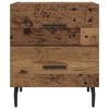 vidaXL Armario de Noche con caj&oacute;n 2 pcs Madera vieja 40 x 35 x 47,5 cm