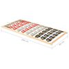 vidaXL Estructura de cama con 12 listones cabecero ajustable 80x200 cm