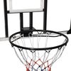 vidaXL Tablero de baloncesto policarbonato transparente 106x69x3 cm