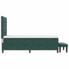 vidaXL Cama tipo Box Spring Verde oscuro 100 x 200 cm Terciopelo