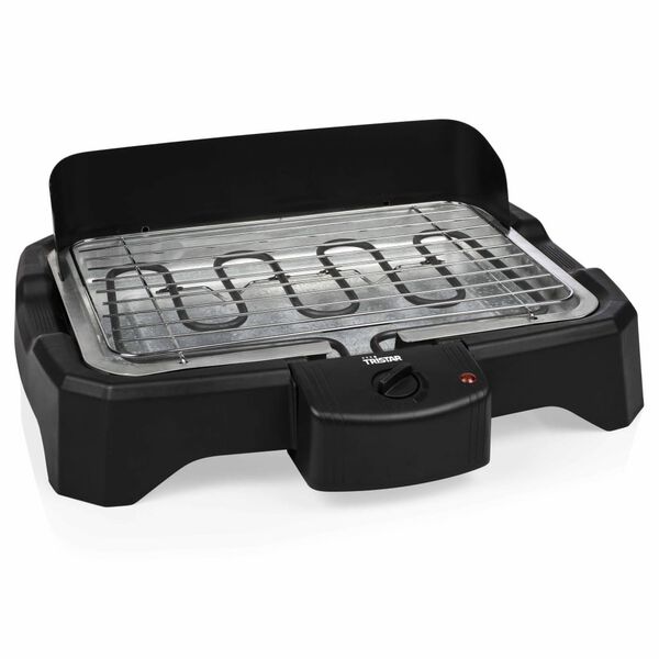 Tristar Parrilla y barbacoa el&eacute;ctrica cocina 2000 W negra 34,5x23 cm