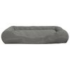 vidaXL Coj&iacute;n para perros con almohadas tela oxford gris 89x75x19 cm
