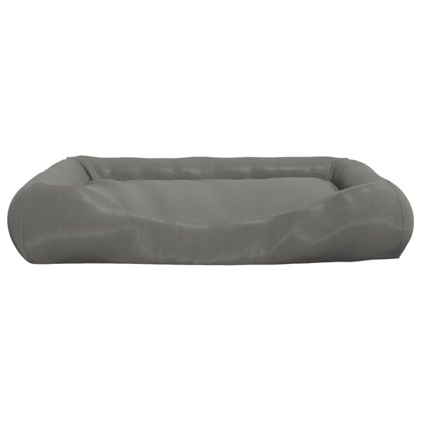 vidaXL Coj&iacute;n para perros con almohadas tela oxford gris 89x75x19 cm