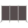 vidaXL Biombo divisor de 3 paneles gris antracita 260x180 cm