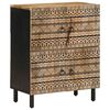 vidaXL Aparador de madera maciza de mango rugosa 60x33,5x75 cm