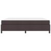 vidaXL Cama tipo Box Spring Marr&oacute;n Oscuro 200 x 200 cm tela