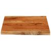 vidaXL Tablero mesa cuadrado borde natural madera acacia 80x80x2,5 cm