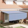 vidaXL Toldo Retr&aacute;ctil Azul y 400 x 300 cm Poli&eacute;ster y Aluminio