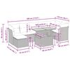 vidaXL Set de sof&aacute;s de jard&iacute;n y cojines 8 piezas rat&aacute;n sint&eacute;tico beige