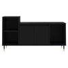 vidaXL Mueble para TV madera contrachapada negro 100x35x55 cm