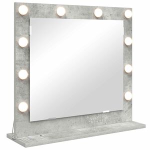 vidaXL Espejo de Tocador Gris Concreto 60 x 55 x 18 cm Rectangular