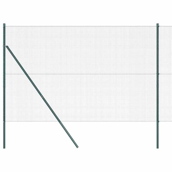 vidaXL Poste de Valla Verde 50 x 1,5 m (malla de 16 x 16 mm)