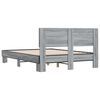 vidaXL Estructura cama madera ingenier&iacute;a metal gris Sonoma 140x190 cm