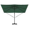 vidaXL Parasol Roma Verde 286 x 284 x 265 cm Aluminio y poliéster