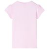 Camiseta infantil rosa claro 116