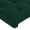 vidaXL Estructura de cama sin colch&oacute;n terciopelo verde oscuro 90x190cm