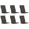 vidaXL Coj&iacute;n para silla de respaldo alto GEMERT 6 uds. 100% Poli&eacute;ster