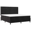 vidaXL Cama con Box Spring LED y Colch&oacute;n Negro 180 x 200 cm Terciopelo