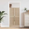 vidaXL Puerta de Armario 2 pcs Natural 140,5 x 2,1 x 39,5 cm