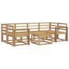 vidaXL Conjunto de sof&aacute;s de exterior 7 pcs Blanco 59 x 59 x 37 cm