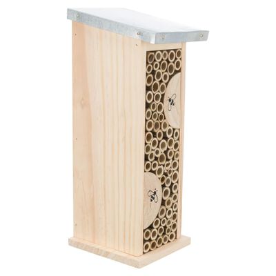 TRIXIE Hotel para abejas madera de pino y metal 11x30x14 cm