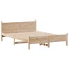 vidaXL Estructura de cama sin colch&oacute;n madera maciza de pino 120x190 cm