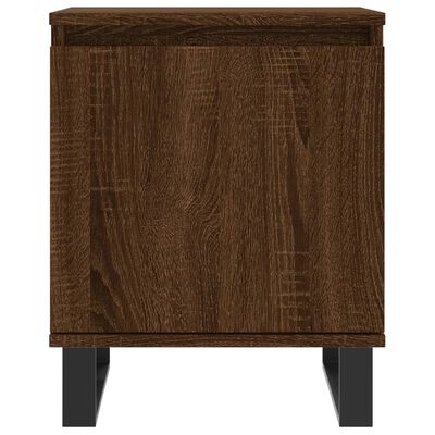 vidaXL Mesita de noche madera de ingeniería roble marrón 40x30x50 cm