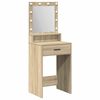 vidaXL Mesa Tocador Roble Sonoma 50 x 41 x 135 cm Madera de ingenier&iacute;a